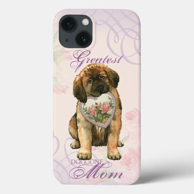 Funda De Case-Mate Para iPhone Leonberger Heart Mom (Reverso)