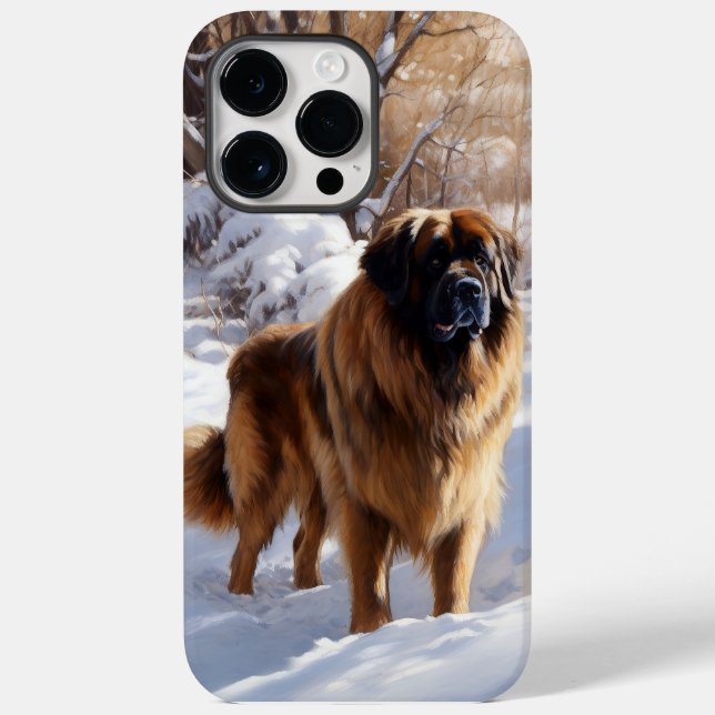 Funda De Case-Mate Para iPhone Leonberger Let It Snow Navidades (Reverso )