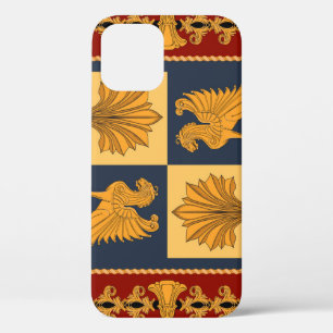 Funda Para iPhone 12 Leones dorados: diseño de pañuelos Art Nouveau