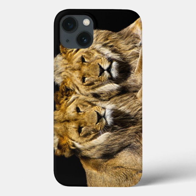 Funda De Case-Mate Para iPhone Leones peligrosos depredadores (Reverso)