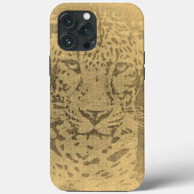 Funda De Case-Mate Para iPhone Leopard Art (Reverso )