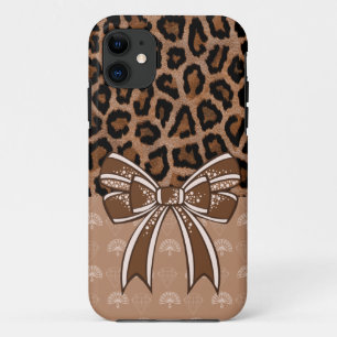 Funda Para iPhone 11 Léopard Fashion Noeud 