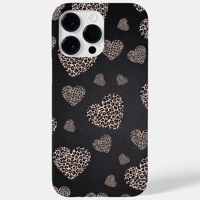 Funda De Case-Mate Para iPhone Leopard Hearts (Reverso)