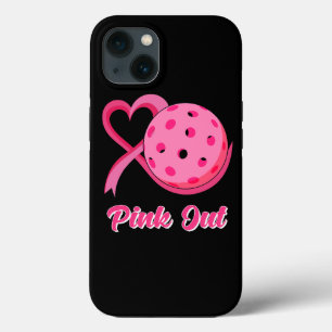 Funda Para iPhone 13 Leopard Pink Out Pickleball Tackle El Cáncer De Ma