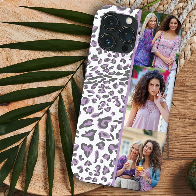 Funda De Case-Mate Para iPhone Leopard Print 3 Vertical Photo Lilac (Subido por el creador)