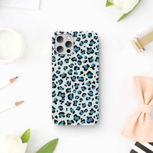 Funda De Case-Mate Para iPhone Leopard Print, Leopard Spots, Blue Leopard (Subido por el creador)