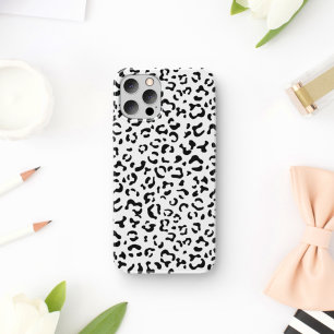 Funda Para iPhone 11 Leopard Print, Leopard Spots, Negro Y Blanco