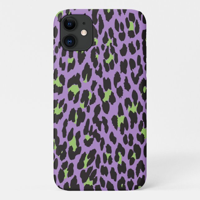Funda De Case-Mate Para iPhone Leopard Print, Leopard Spots, Purple Leopard (Reverso)