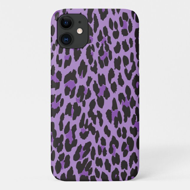 Funda De Case-Mate Para iPhone Leopard Print, Leopard Spots, Purple Leopard (Reverso)