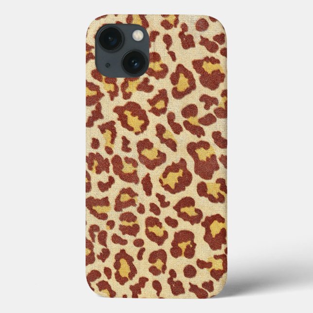 Funda De Case-Mate Para iPhone Leopard Spots Ultrasuede Look (Reverso)