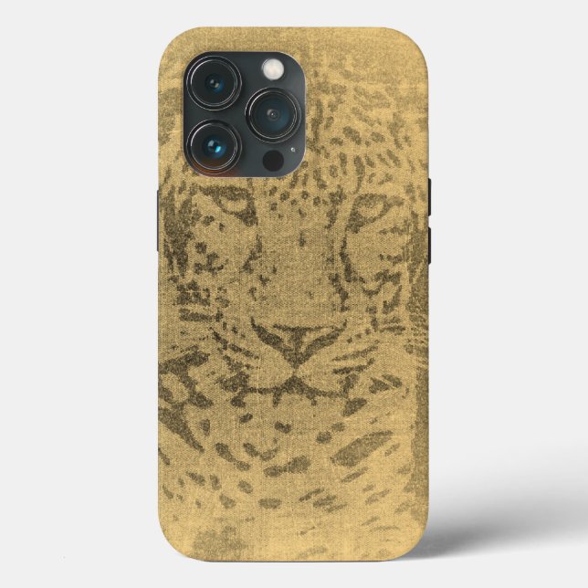 Funda De Case-Mate Para iPhone Leopard Vintage (Reverso )