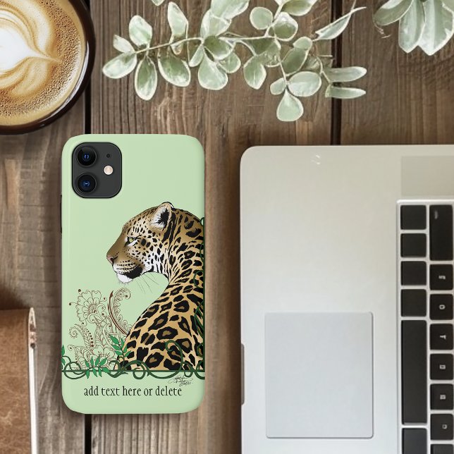 Funda De Case-Mate Para iPhone Leopard Wild Cat Green Henna (Subido por el creador)