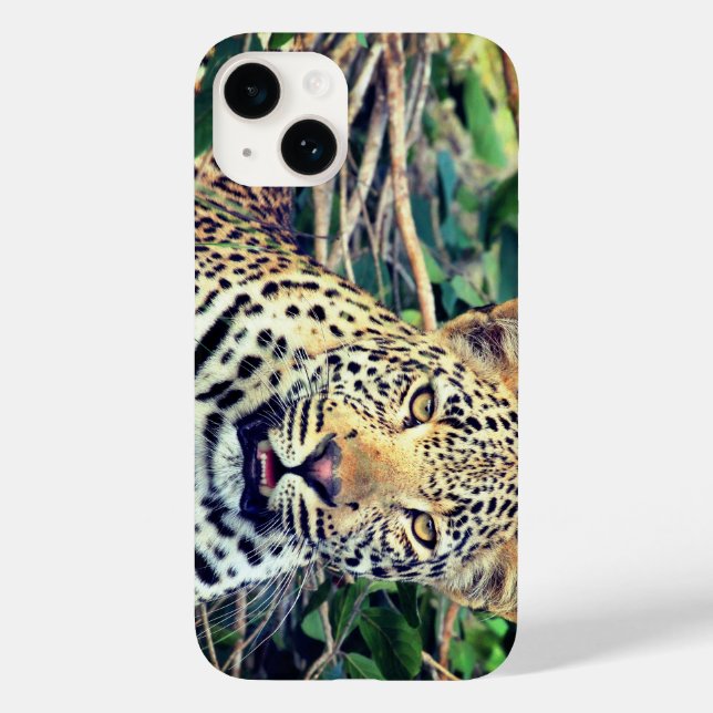 Funda De Case-Mate Para iPhone Leopardo, animal (Reverso )