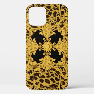 Funda Para iPhone 12 Leopardo barroco, impresión de animales orgánicos