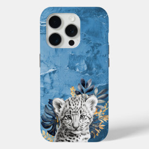 Funda Para iPhone 15 Pro Leopardo blanco