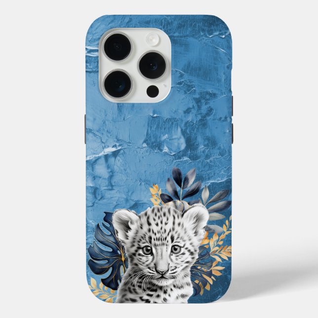 Funda De Case-Mate Para iPhone Leopardo blanco (Reverso )