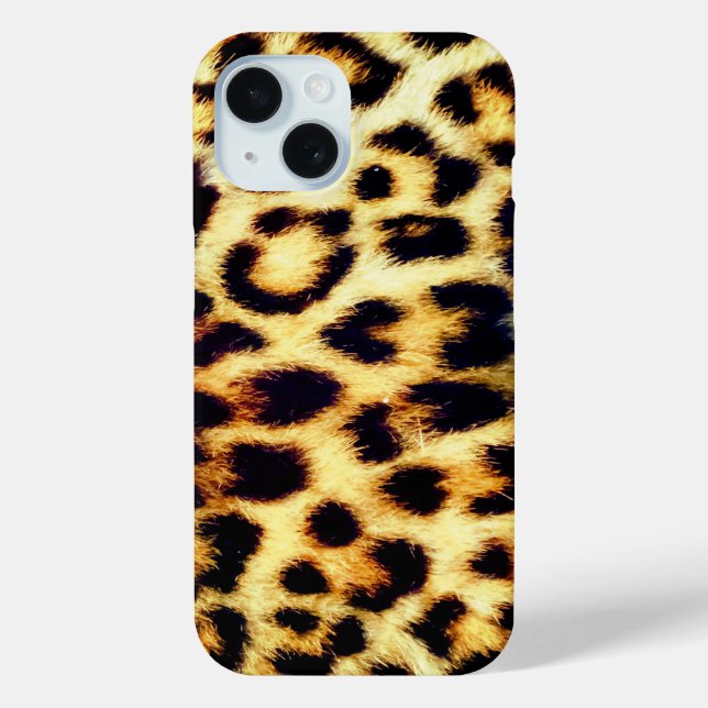 Funda De Case-Mate Para iPhone Leopardo Cheetah Print Faux Fur (Reverso )