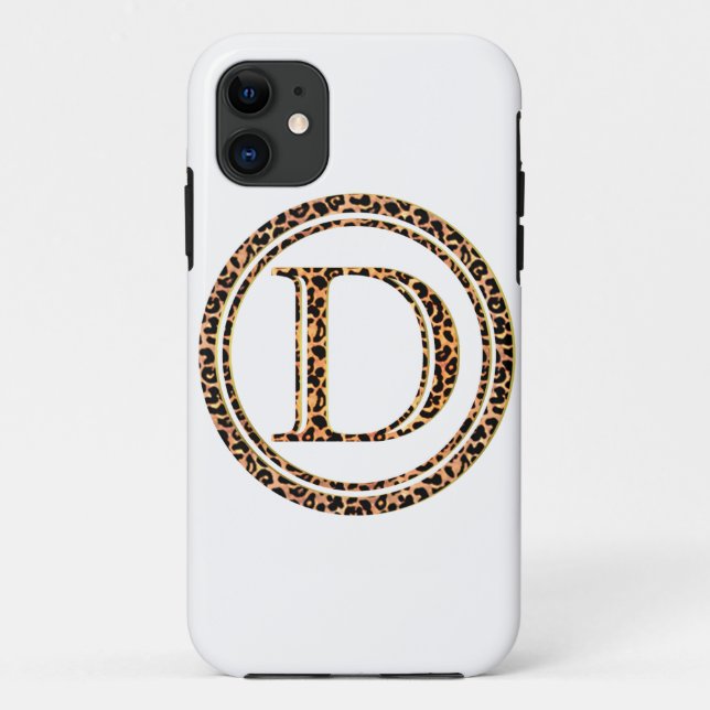Funda De Case-Mate Para iPhone leopardo D (Reverso)