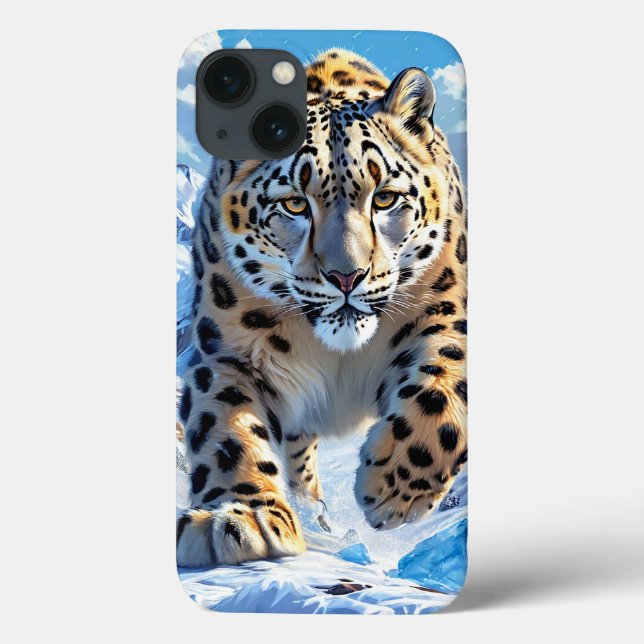 Funda De Case-Mate Para iPhone Leopardo de la nieve (Reverso)