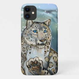 Funda Para iPhone 11 Leopardo de la nieve ~estuche de iphone