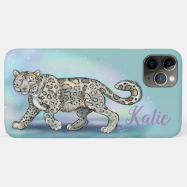 Funda Para iPhone 11 Pro Max Leopardo de la nieve~Personalizado