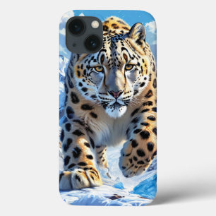 Funda Para iPhone 13 leopardo de las nieves