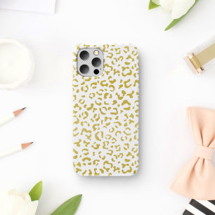 Funda Para iPhone 11 Leopardo de oro, Purpurina de oro, impresión de le