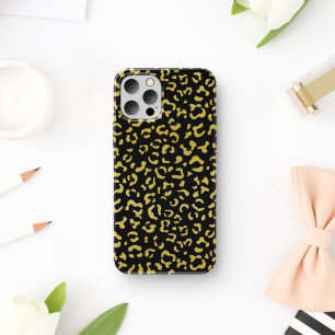 Funda Para iPhone 11 Leopardo de oro, Purpurina de oro, patrón de leopa