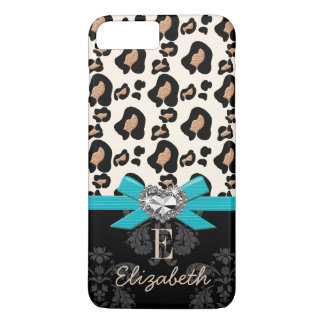 title_seo2 Leopardo en forma de corazón de Bling del arco de