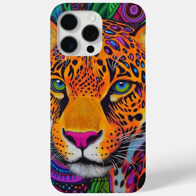 Funda De Case-Mate Para iPhone Leopardo Luminoso  (Reverso )
