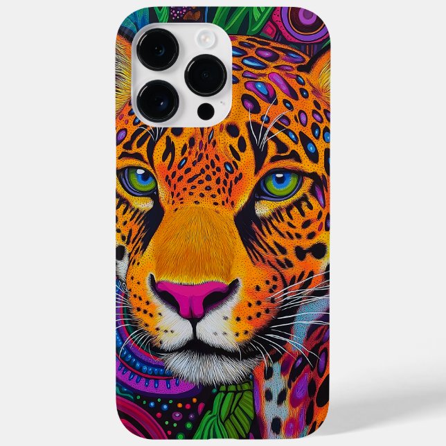 Funda De Case-Mate Para iPhone Leopardo Luminoso  (Reverso)