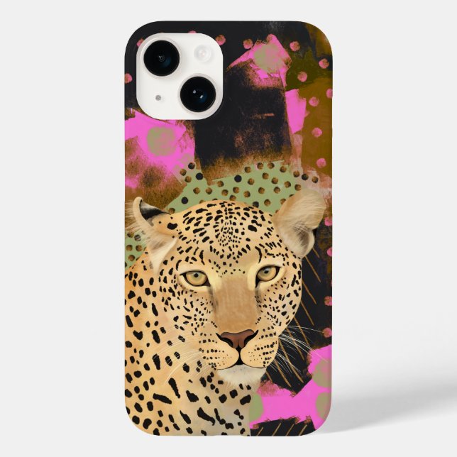 Funda De Case-Mate Para iPhone Leopardo Mesmerizante (Reverso )