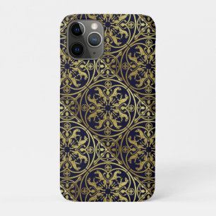 Funda Para iPhone 11 Pro Leopardo Metálico del León de la Heraldo del Renac