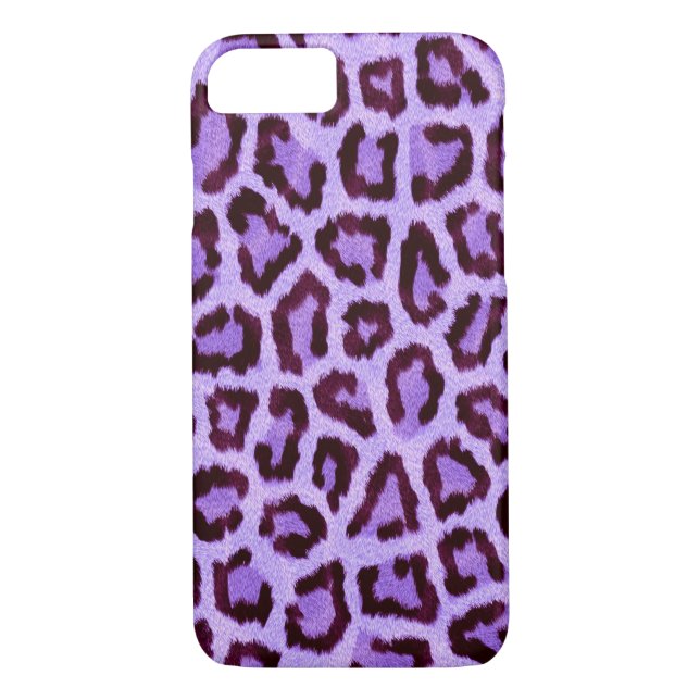 Funda De Case-Mate Para iPhone Leopardo púrpura (Reverso)