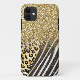 Funda Para iPhone 11 Leopardo y estampado de zebra de moda femeninos