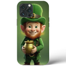Leprechaun y Pot de estuche para iPhone Gold / iPa