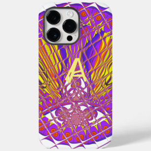 Funda Para iPhone 14 Pro Max De Case-Mate Letra A, diseño de texto con logotipo colorido