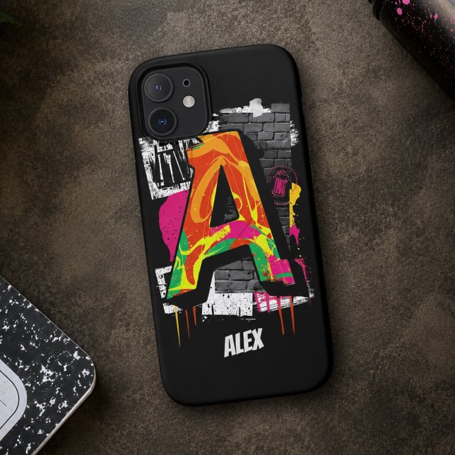 Funda De Case-Mate Para iPhone Letra "A" gráfica personalizable con estilo de gra (Subido por el creador)