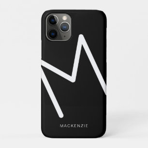 Funda Para iPhone 11 Pro Letra abstracta moderna de tipografía carta inicia