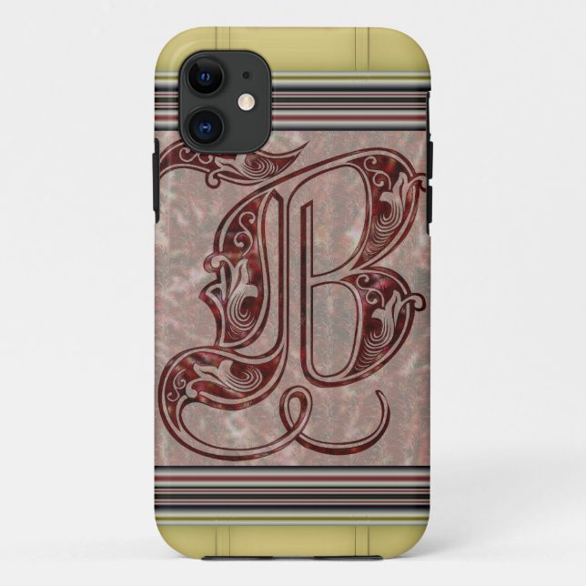 Funda De Case-Mate Para iPhone Letra B (Reverso)