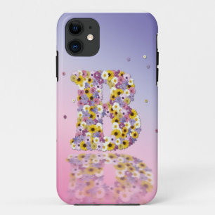 Funda Para iPhone 11 Letra B de las flores