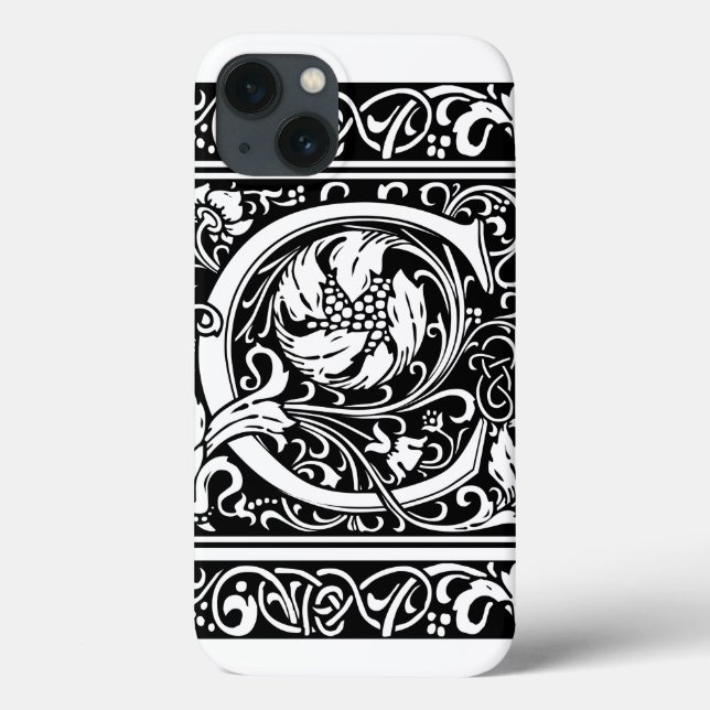 Funda De Case-Mate Para iPhone Letra C Monograma medieval Art Nouveau (Reverso)