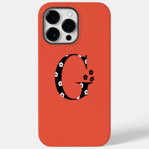 Funda Para iPhone 14 Pro Max De Case-Mate letra con estampado de flor G estuche para iPhone
