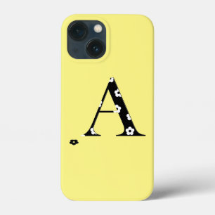 Funda Para iPhone 13 Mini Letra con estampado de flores estuche para iPhone 