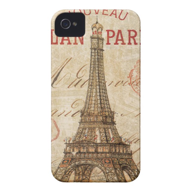 Funda De Case-Mate Para iPhone Letra de París (Atrás)