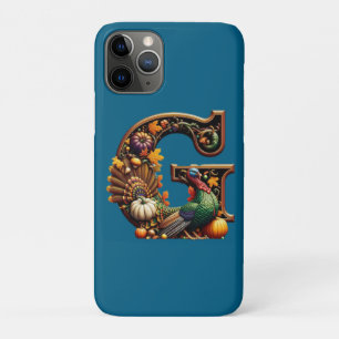 Funda Para iPhone 11 Pro Letra G estilo Día de Acción de Gracias