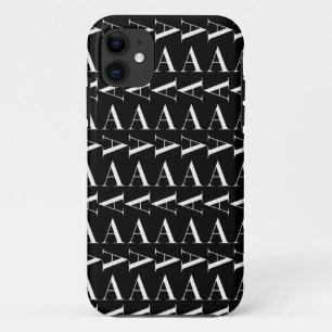 Funda Para iPhone 11 Letra inicial A de monograma