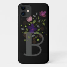 Letra inicial B + diseño floral