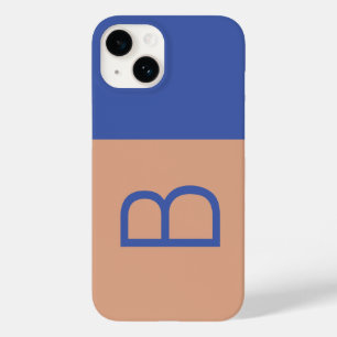 Funda Para iPhone 14 De Case-Mate Letra inicial monograma bloque de color moderno