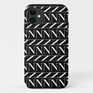 Funda Para iPhone 11 Letra inicial monograma N
